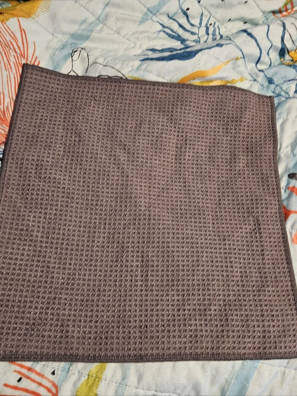 Norwex Microfiber Kitchen Cloth with BacLock Gray Textured Towel -